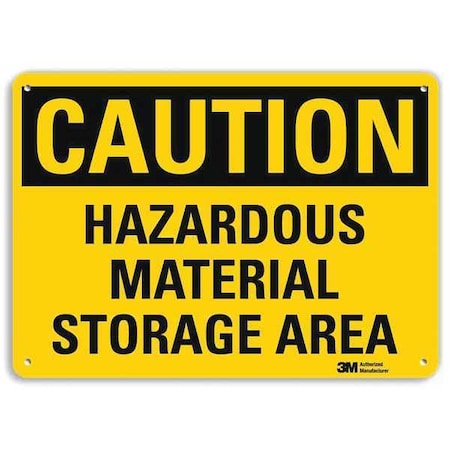 Caution Sign, 10 in H, 14 in W, Horizontal Rectangle, English, U1-1064-NA_14x10 MPN:U1-1064-NA_14x10