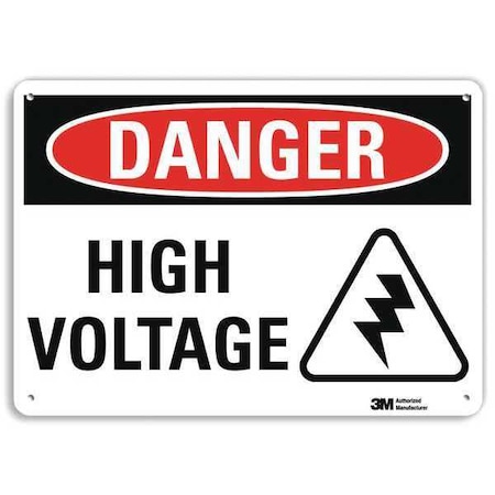 Plastic Danger Sign, 4 Holes, 14
