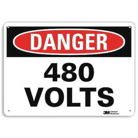 Plastic Danger Sign, 4 Holes, 10