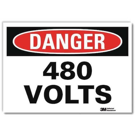 Danger Sign, 14x10 In., English, U1-1076-RD_14X10 MPN:U1-1076-RD_14X10