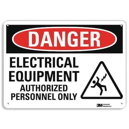 Plastic Danger Sign, 4 Holes, 14