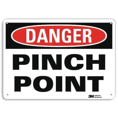 Danger Sign, 10 in Height, 14 in Width, Plastic, Horizontal Rectangle, English MPN:U1-1088-NP_14X10