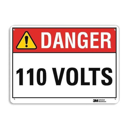 Danger Sign, 4 Hole Mount, 10in W x 7in H, U3-1003-RA_10X7 MPN:U3-1003-RA_10X7