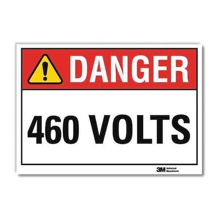 Danger Sign, Self-Adhesv Mount, 10inWx7inH, U3-1011-RD_10X7 MPN:U3-1011-RD_10X7