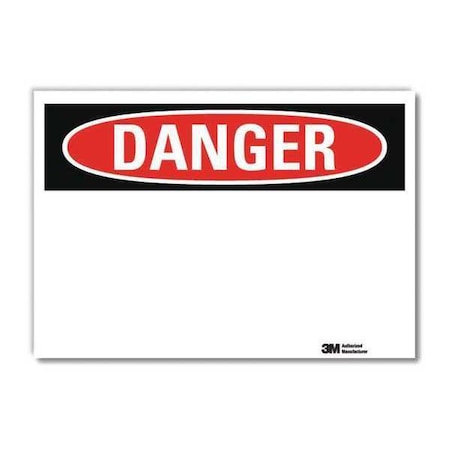 Danger Sign, Self-Adhesv Mount, 10inWx7inH MPN:U3-1059-RD_10X7