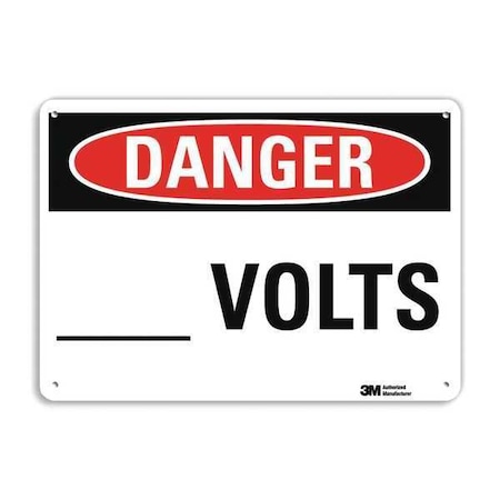 Danger Sign, 4 Hole Mount, 10in W x 7in H, U3-1060-RA_10X7 MPN:U3-1060-RA_10X7