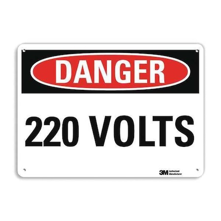 Plastic Danger Sign, 4 Holes, 10