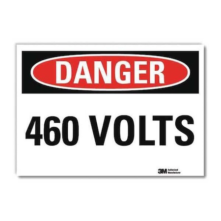 Danger Sign, Self-Adhesv Mount, 10inWx7inH, U3-1078-RD_10X7 MPN:U3-1078-RD_10X7