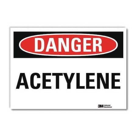 Danger Sign, 5 in H, 7 in W, Horizontal Rectangle, English, U3-1083-RD_7X5 MPN:U3-1083-RD_7X5