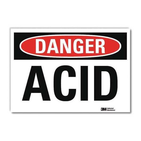 Danger Sign, 10 in H, 14 in W, Horizontal Rectangle, English, U3-1086-RD_14X10 MPN:U3-1086-RD_14X10
