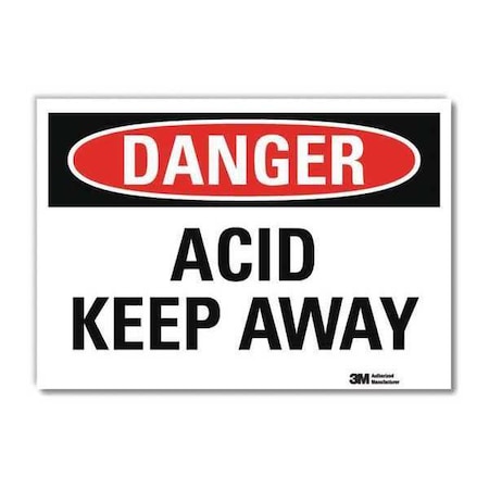 Danger Sign, 10 in H, 14 in W, Horizontal Rectangle, English, U3-1091-RD_14X10 MPN:U3-1091-RD_14X10