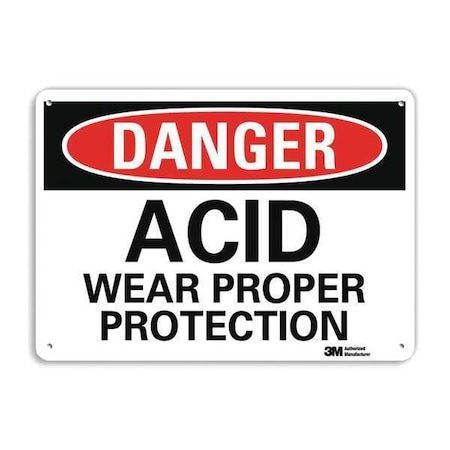 Danger Sign, 4 Hole Mount, 10in W x 7in H, U3-1093-RA_10X7 MPN:U3-1093-RA_10X7