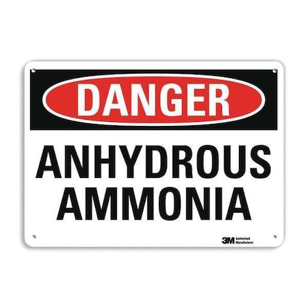 Danger Sign, 7 in H, 10 in W, Plastic, Vertical Rectangle, English, U3-1103-NP_10X7 MPN:U3-1103-NP_10X7