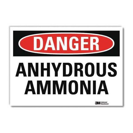 Danger Sign, 10 in H, 14 in W, Horizontal Rectangle, English, U3-1103-RD_14X10 MPN:U3-1103-RD_14X10