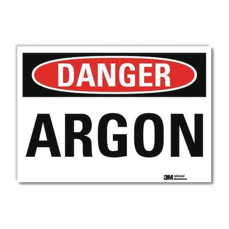 Danger Sign, 10 in H, 14 in W, Horizontal Rectangle, English, U3-1106-RD_14X10 MPN:U3-1106-RD_14X10