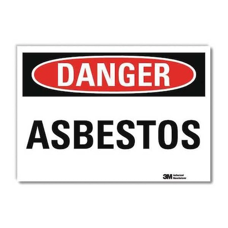 Danger Sign, 5 in H, 7 in W, Horizontal Rectangle, English, U3-1107-RD_7X5 MPN:U3-1107-RD_7X5