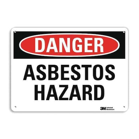 Danger Sign, 10 in H, 14 in W, Vertical Rectangle, English, U3-1114-NA_14x10 MPN:U3-1114-NA_14x10