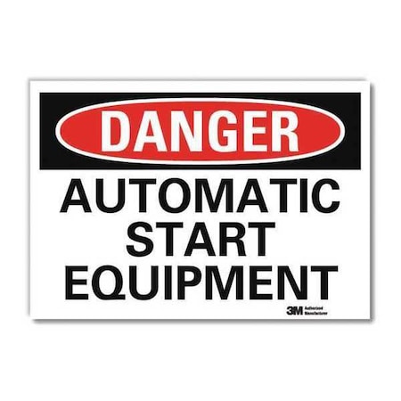 Danger Sign, 10 in Height, 14 in Width, Reflective Sheeting, Horizontal Rectangle, English MPN:U3-1121-RD_14X10