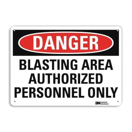 Danger Sign, 7 in Height, 10 in Width, Plastic, Vertical Rectangle, English MPN:U3-1134-NP_10X7