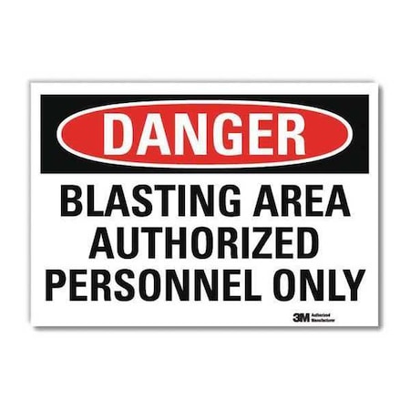 Danger Sign, 7 in H, 10 in W, Reflective Sheeting, Vertical Rectangle, English, U3-1134-RD_10X7 MPN:U3-1134-RD_10X7