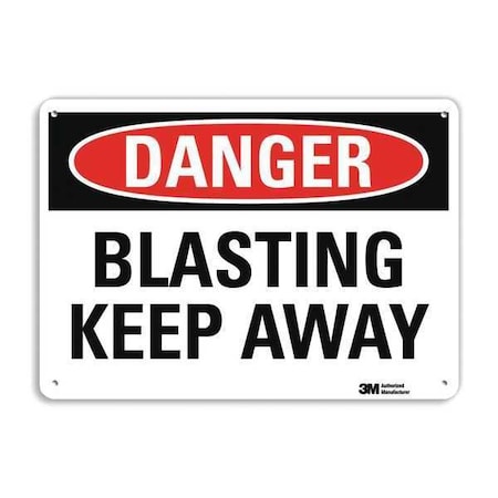 Danger Sign, 7 in Height, 10 in Width, Plastic, Vertical Rectangle, English MPN:U3-1135-NP_10X7