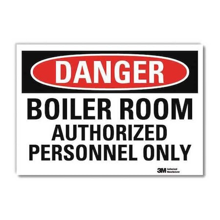 Danger Sign, 10 in H, 14 in W, Reflective Sheeting, Horizontal Rectangle, English, U3-1138-RD_14X10 MPN:U3-1138-RD_14X10