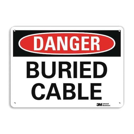 Danger Sign, 10 in H, 14 in W, Plastic, Horizontal Rectangle, English, U3-1140-NP_14X10 MPN:U3-1140-NP_14X10