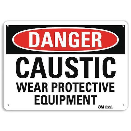 Plastic Danger Sign, 4 Holes, 10