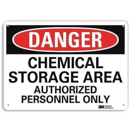 Danger Sign, 7 in H, 10 in W, Plastic, Vertical Rectangle, English, U3-1166-NP_10X7 MPN:U3-1166-NP_10X7