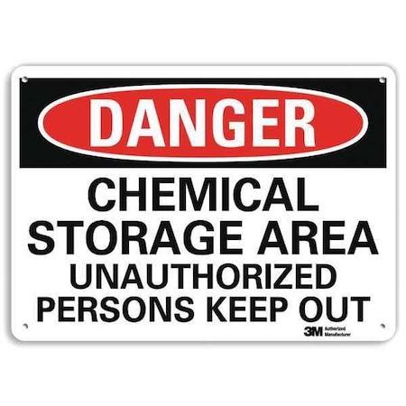 Danger Sign, 10 in H, 14 in W, Plastic, Horizontal Rectangle, English, U3-1167-NP_14X10 MPN:U3-1167-NP_14X10