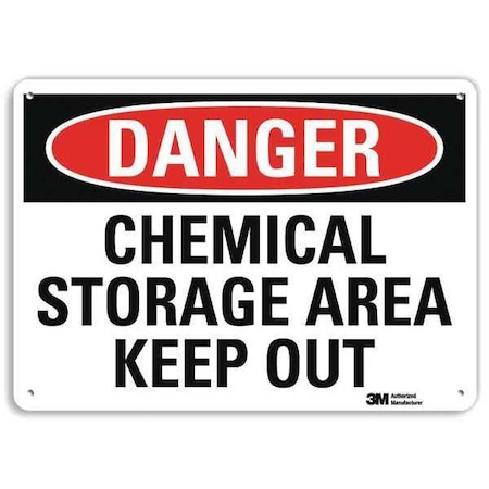 Danger Sign, 10 in H, 14 in W, Plastic, Horizontal Rectangle, English, U3-1169-NP_14X10 MPN:U3-1169-NP_14X10