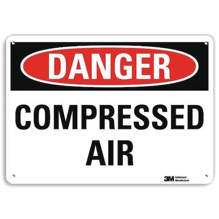 Danger Sign, 10 in H, 14 in W, Plastic, Horizontal Rectangle, English, U3-1184-NP_14X10 MPN:U3-1184-NP_14X10