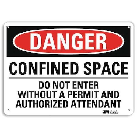 Plastic Danger Sign, 4 Holes, 14