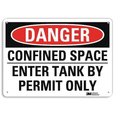 Plastic Danger Sign, 4 Holes, 10