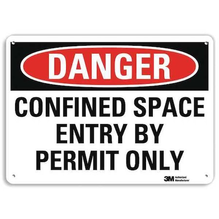 Plastic Danger Sign, 4 Holes, 10