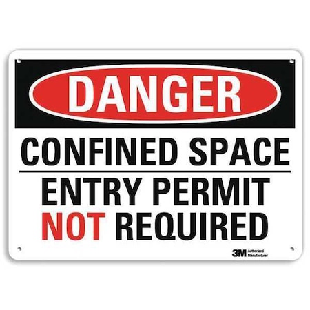 Plastic Danger Sign, 4 Holes, 10
