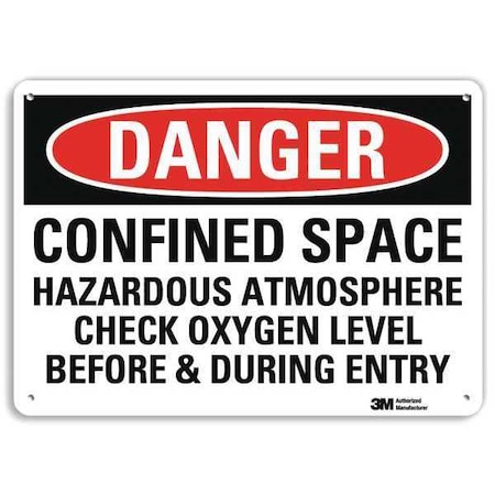 Plastic Danger Sign, 4 Holes, 14