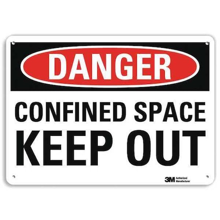 Plastic Danger Sign, 4 Holes, 14