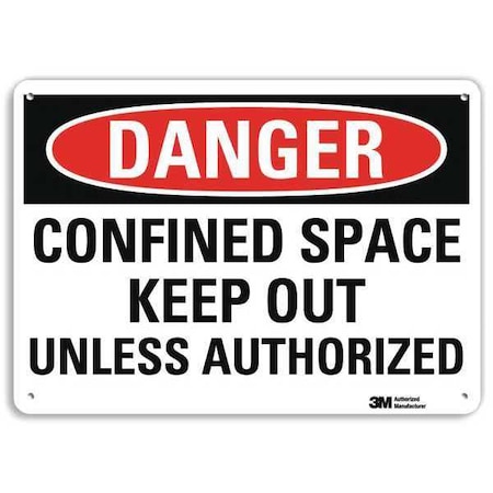 Plastic Danger Sign, 4 Holes, 14