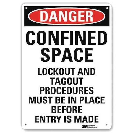Plastic Danger Sign, 4 Holes, 7