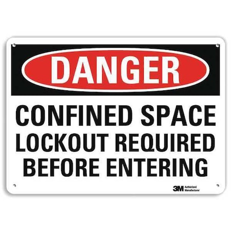 Plastic Danger Sign, 4 Holes, 14