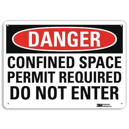 Plastic Danger Sign, 4 Holes, 10