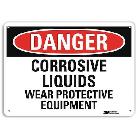 Plastic Danger Sign, 4 Holes, 14