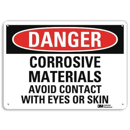 Danger Sign, 7 in H, 10 in W, Plastic, Vertical Rectangle, English, U3-1275-NP_10X7 MPN:U3-1275-NP_10X7