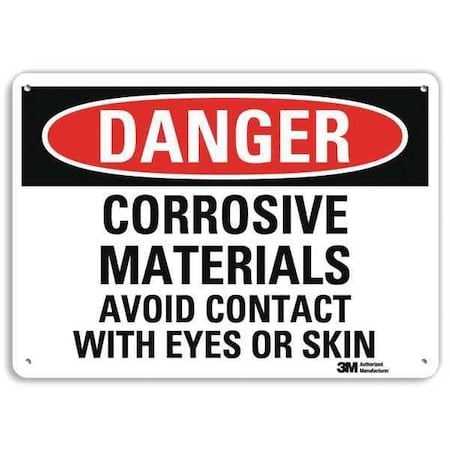Danger Sign, 10 in H, 14 in W, Plastic, Horizontal Rectangle, English, U3-1275-NP_14X10 MPN:U3-1275-NP_14X10