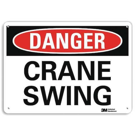 Danger Sign, 7 in Height, 10 in Width, Plastic, Vertical Rectangle, English MPN:U3-1282-NP_10X7