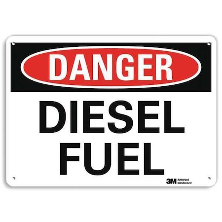 Danger Sign, 10 in H, 14 in W, Plastic, Horizontal Rectangle, English, U3-1294-NP_14X10 MPN:U3-1294-NP_14X10