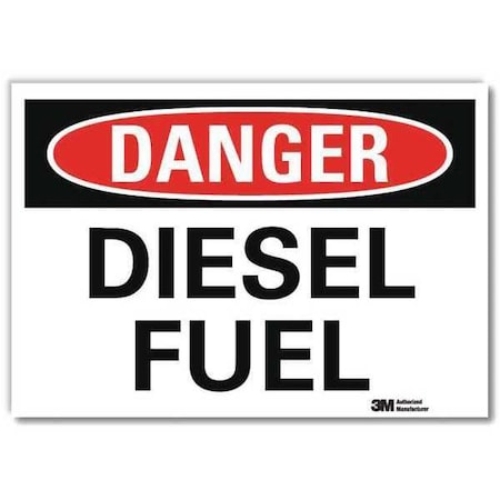 Danger Sign, 10 in H, 14 in W, Horizontal Rectangle, English, U3-1294-RD_14X10 MPN:U3-1294-RD_14X10