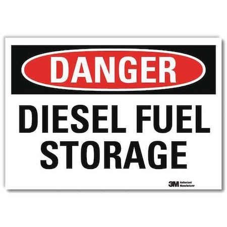 Danger Sign, 7 in H, 10 in W, Vertical Rectangle, English, U3-1299-RD_10X7 MPN:U3-1299-RD_10X7