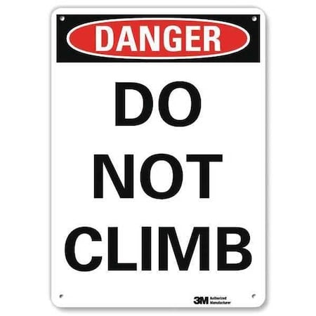 Danger Sign, 10 in Height, 7 in Width, Plastic, Horizontal Rectangle, English MPN:U3-1304-NP_7X10